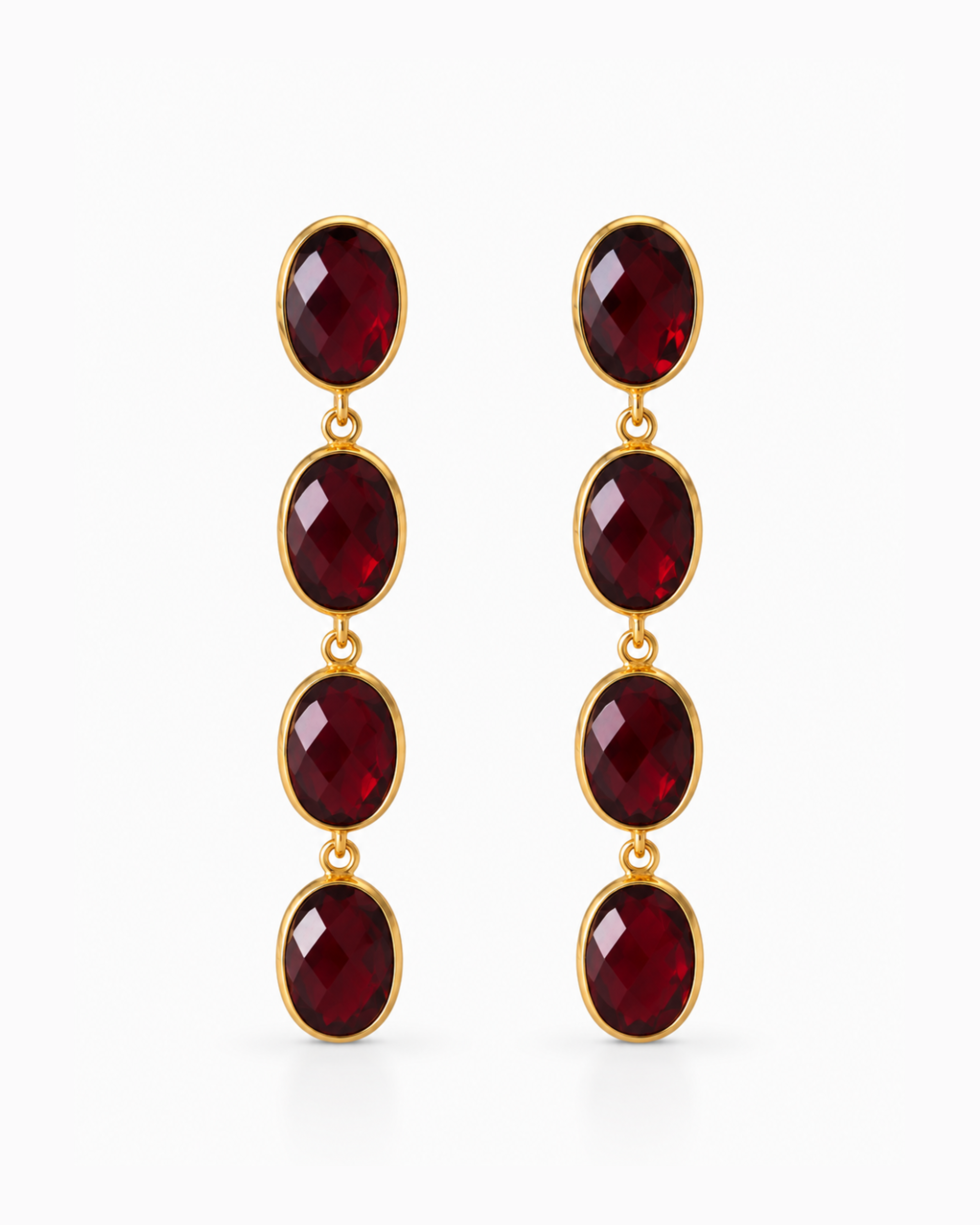 Bordeaux Four Framed Stones with Pin Anya
