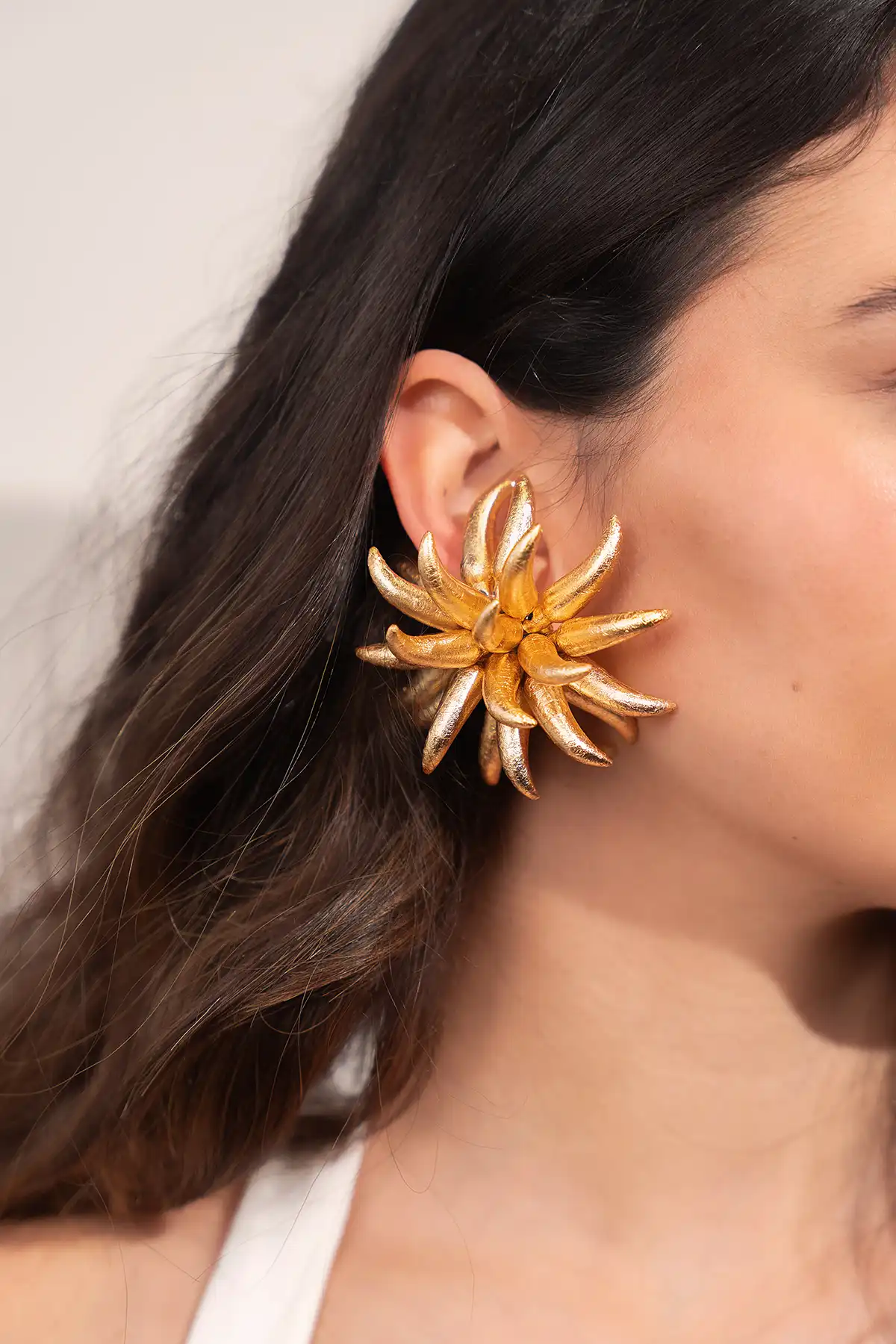 Goudkleurige Oorbellen Yuki Urchin L