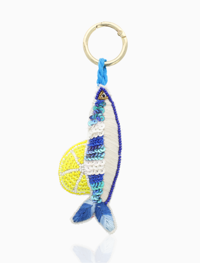 White Key Chain Sardine