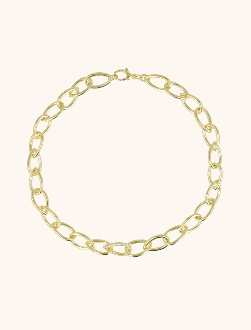 Gouden Ketting Teardrop Closed Forever (Brass)lott-theme.productDescriptionPage.SEO.byTheBrand
