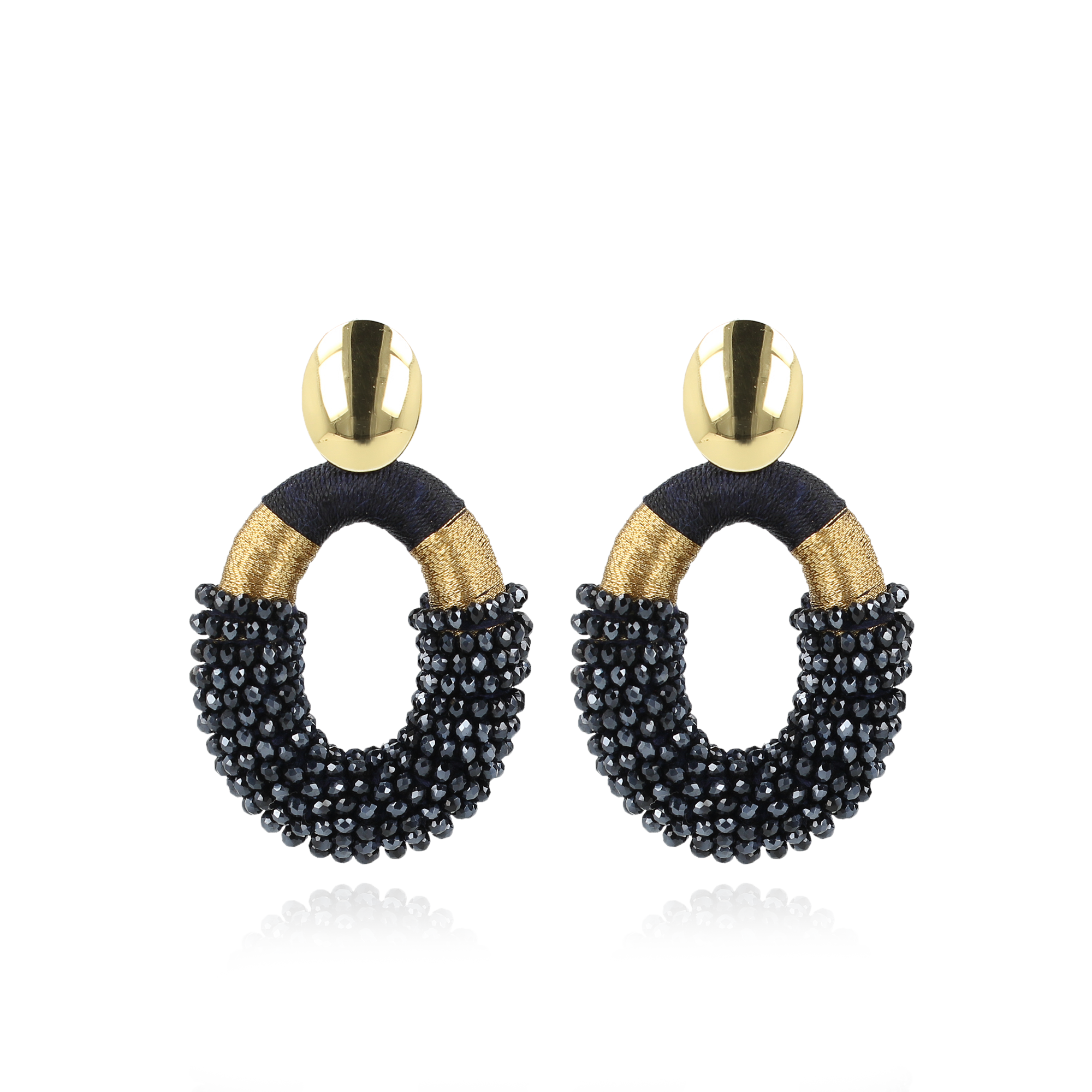 Blauwe oorbellen Yara Ovaal Llott-theme.productDescriptionPage.SEO.byTheBrand