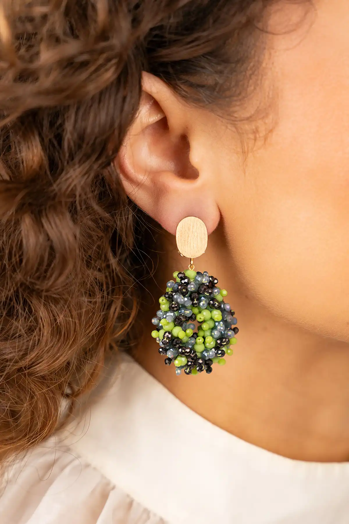 Nussschale Mix Ohrringe Double Stones Drop S Louise Cliplott-theme.productDescriptionPage.SEO.byTheBrand