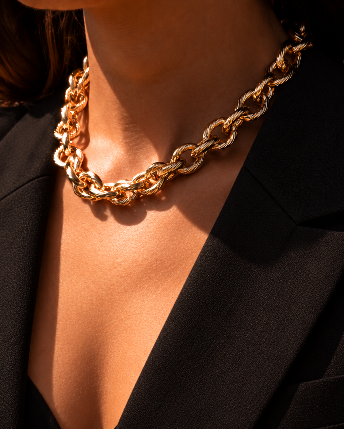 16.017 - gold colored soft gold cable rope medium