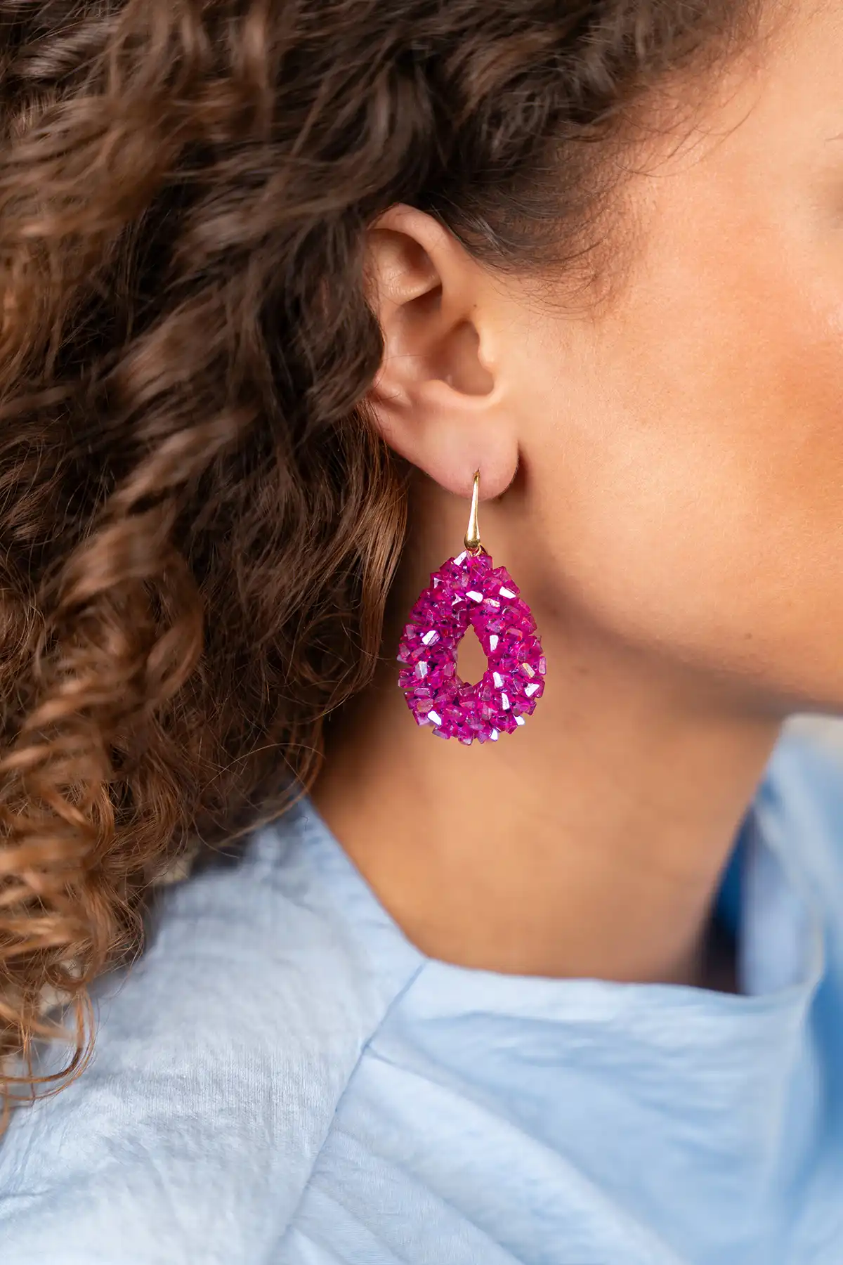 Fuchsia Ohrringe Marieke Drop S Raw  lott-theme.productDescriptionPage.SEO.byTheBrand