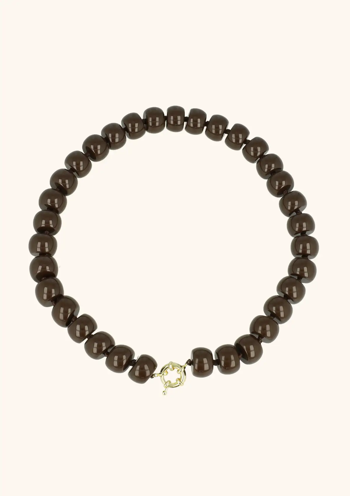 Bruine Ketting met Rondel Steentjeslott-theme.productDescriptionPage.SEO.byTheBrand