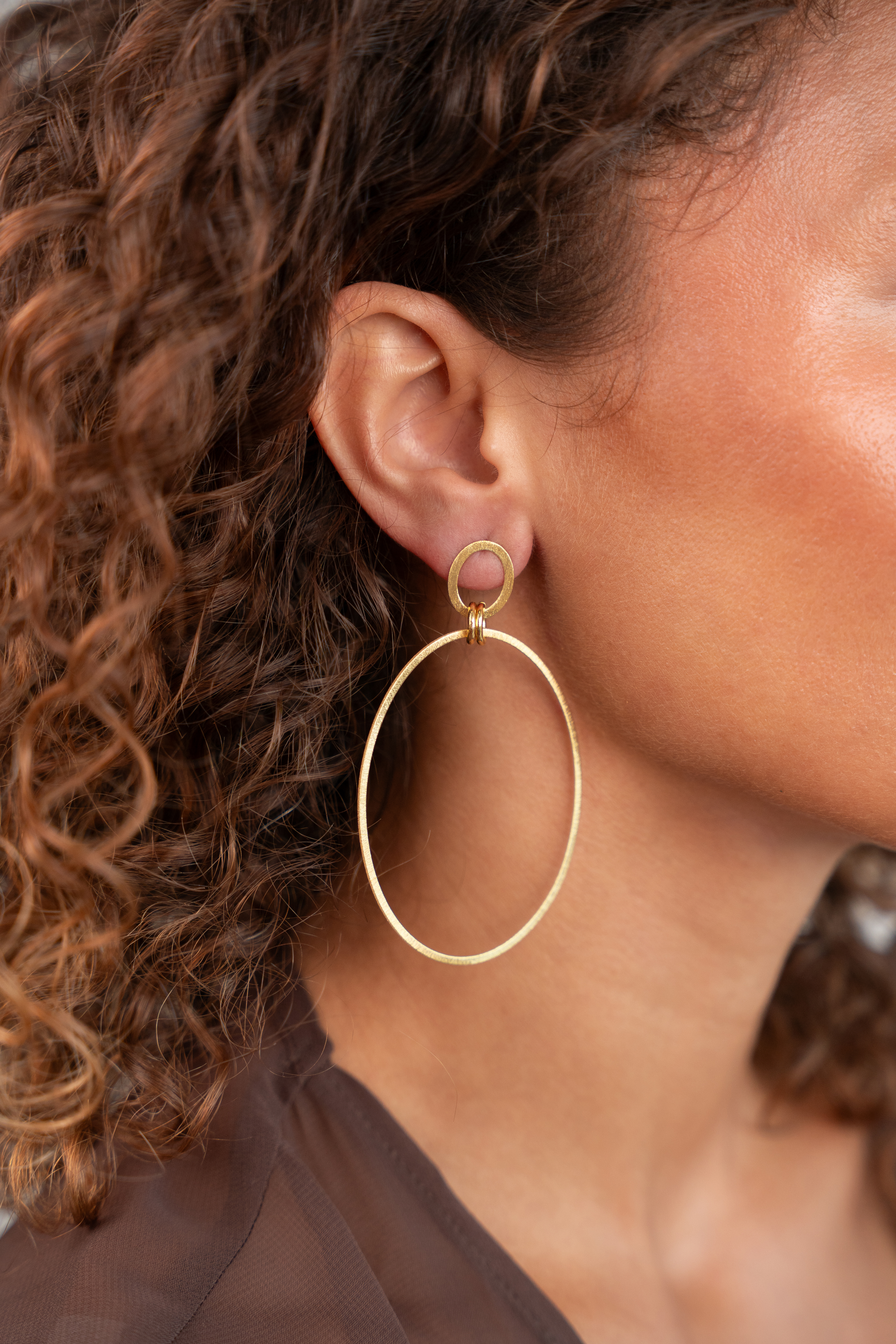 Classic oorbellen Eslie Satin