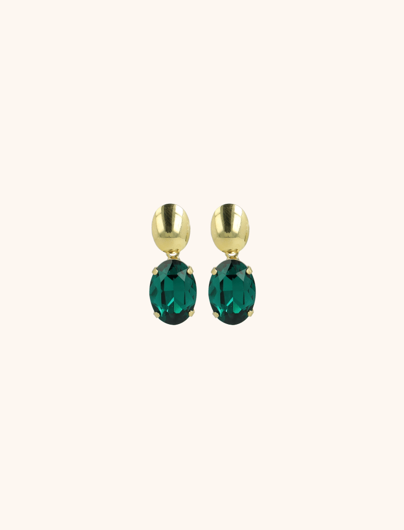 Daan Oorbellen Ovaal Strass Pendant S Emeraldlott-theme.productDescriptionPage.SEO.byTheBrand