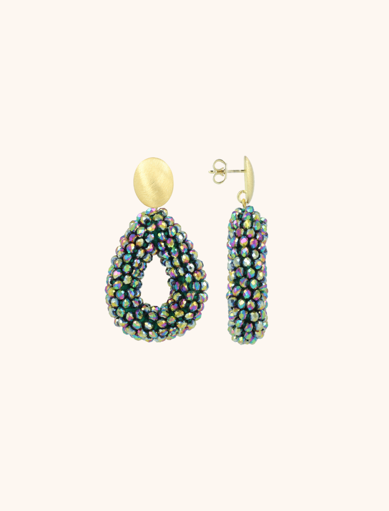 Disco Purple Earrings Berry Drop S
