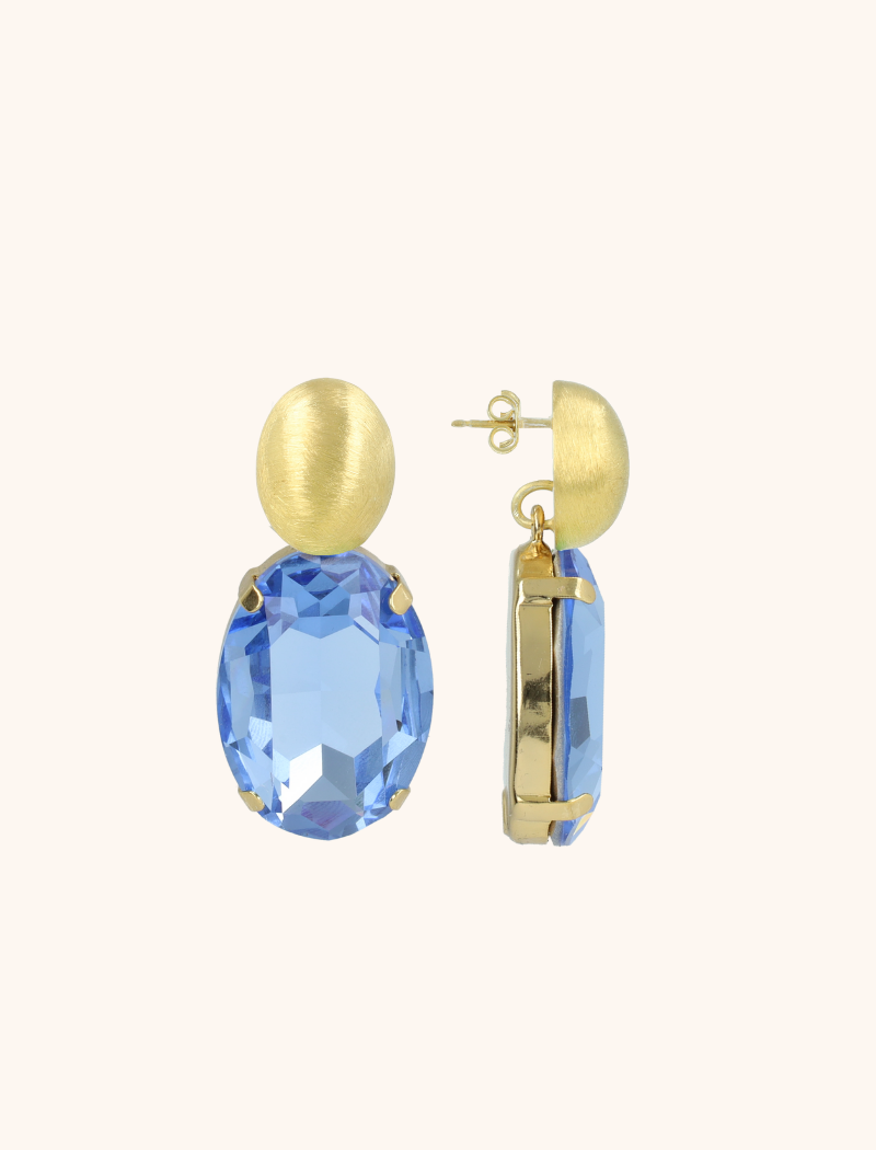 Blauwe oorbellen Amelie ovaal XLlott-theme.productDescriptionPage.SEO.byTheBrand