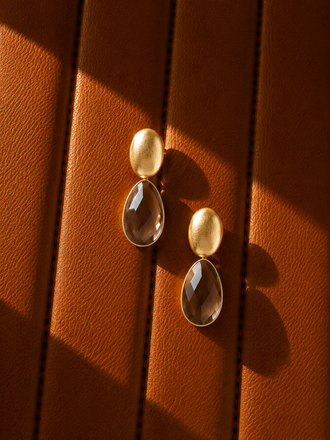 Nude Oorbellen Doris Framed Oval