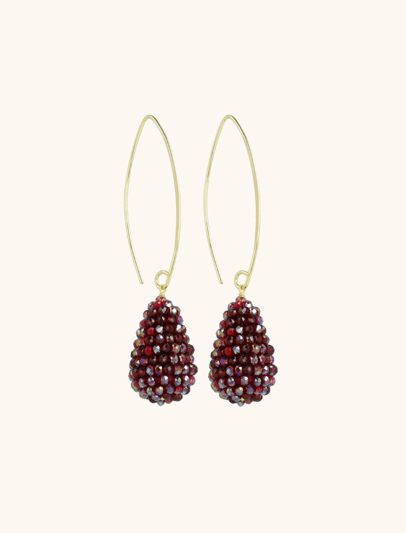 Metallic Bordeaux Oorbellen Amy Cone Slott-theme.productDescriptionPage.SEO.byTheBrand