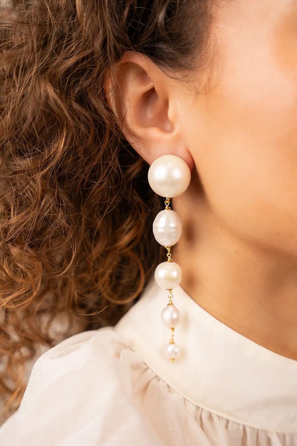 Round Pearl Earrings Waterfalllott-theme.productDescriptionPage.SEO.byTheBrand