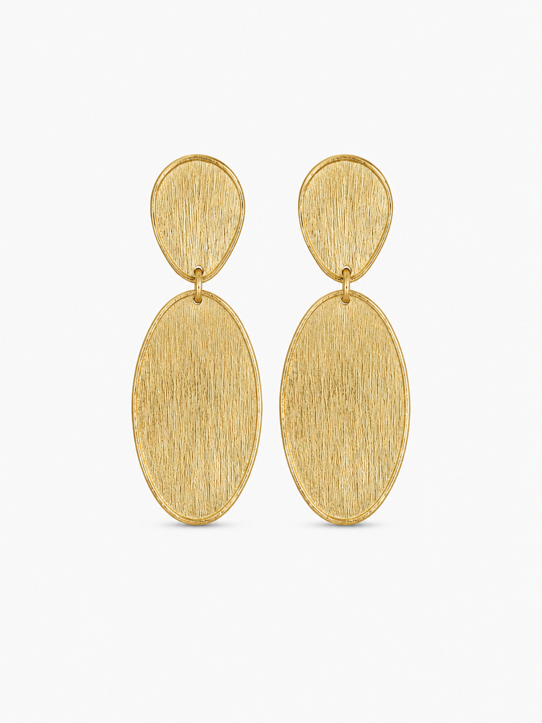 Classic Oorbellen Charity Stone Shape Oval Double