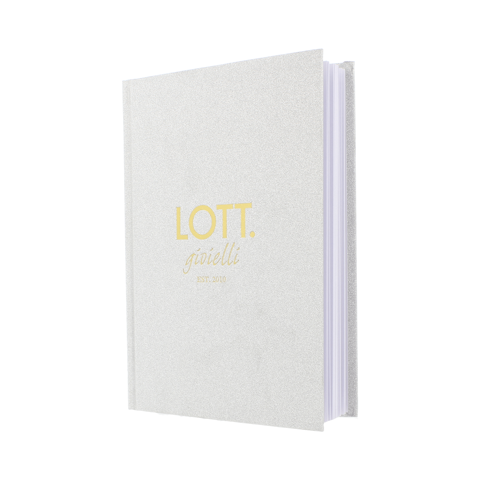 LOTT. Silver Glitter Notebook
