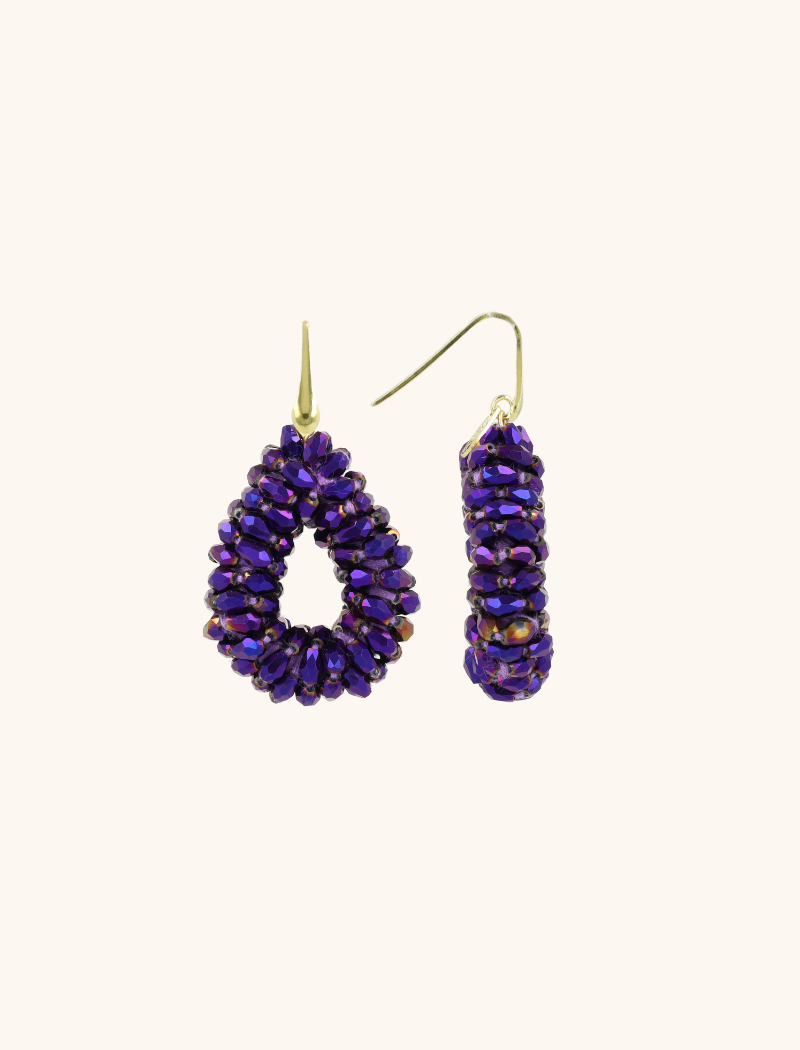 Metallic Purple Oorbellen Anne Drop S Marquislott-theme.productDescriptionPage.SEO.byTheBrand