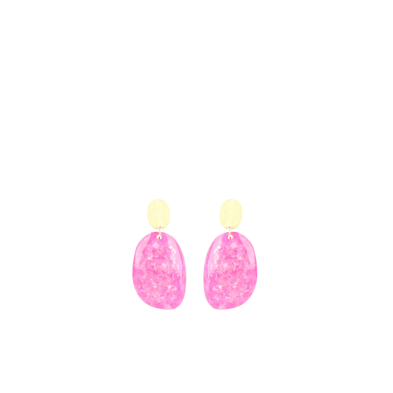 Marble Fuchsia Oorbellen Little Sara Asymmetrisch Ovaal Slott-theme.productDescriptionPage.SEO.byTheBrand