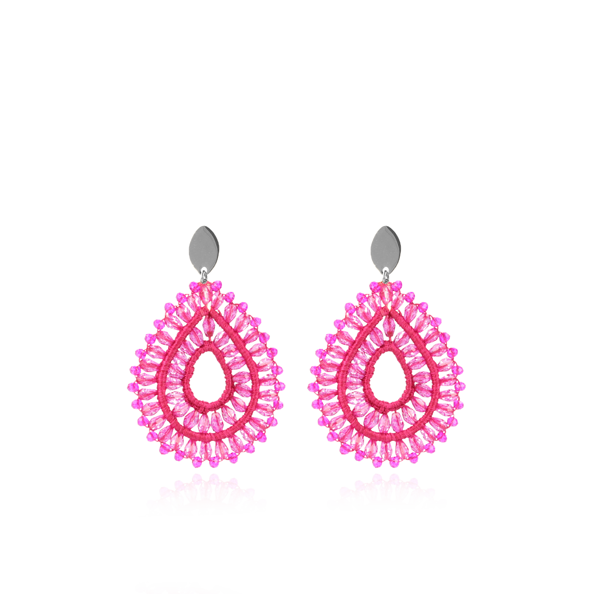 Fuchsia Oorbellen Silk Drop Double Crystallott-theme.productDescriptionPage.SEO.byTheBrand