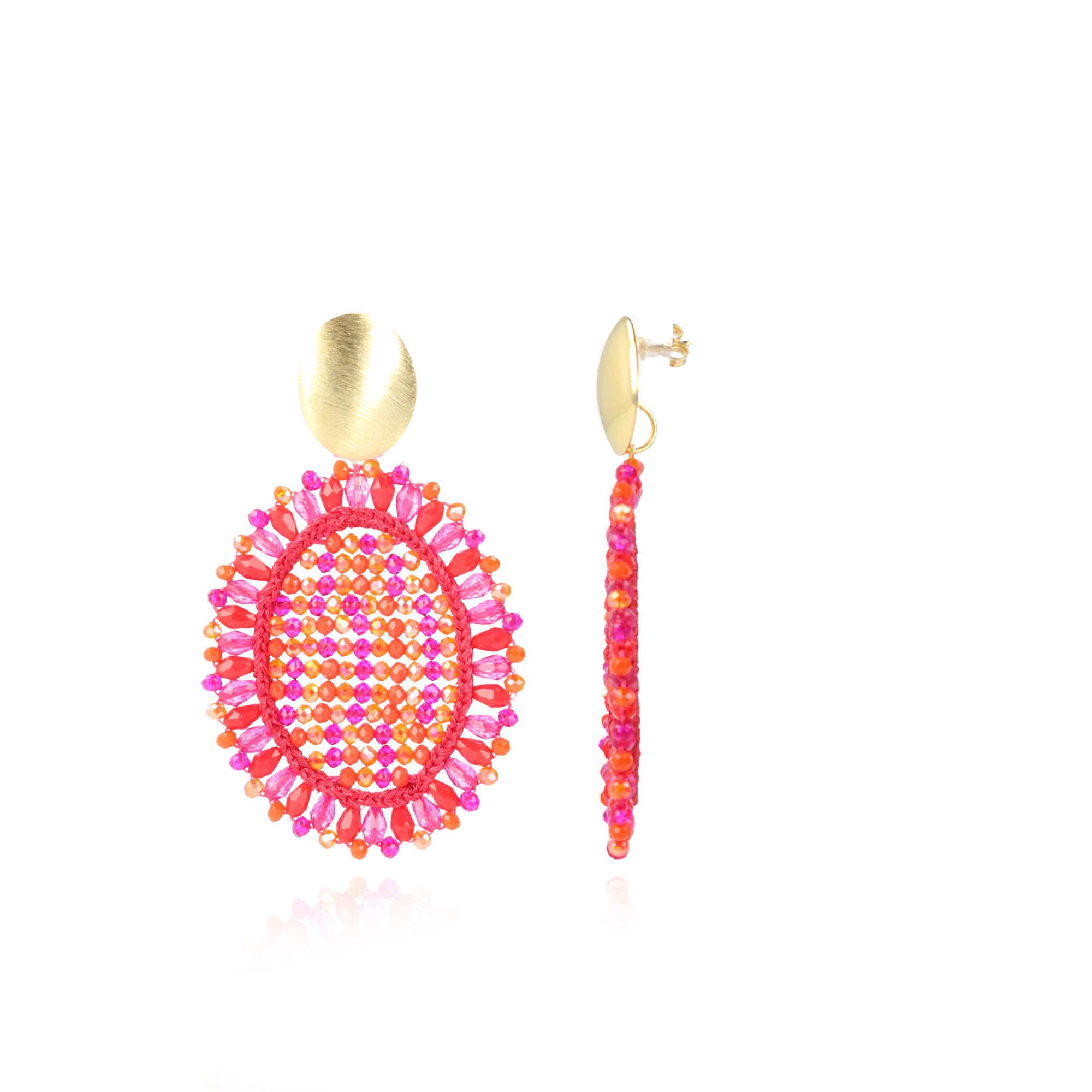 Mixed Fuchsia Earrings Do Ovallott-theme.productDescriptionPage.SEO.byTheBrand