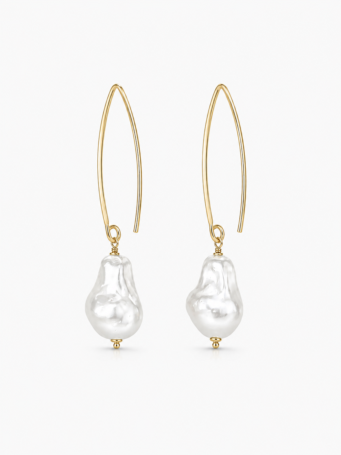 Brass - Gold Assymetric Earth S - Pearl White