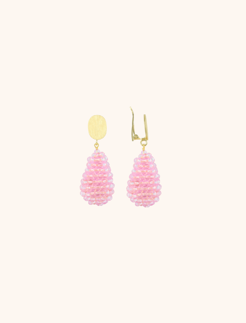 Lila Oorbellen Amy Cone XS Clip