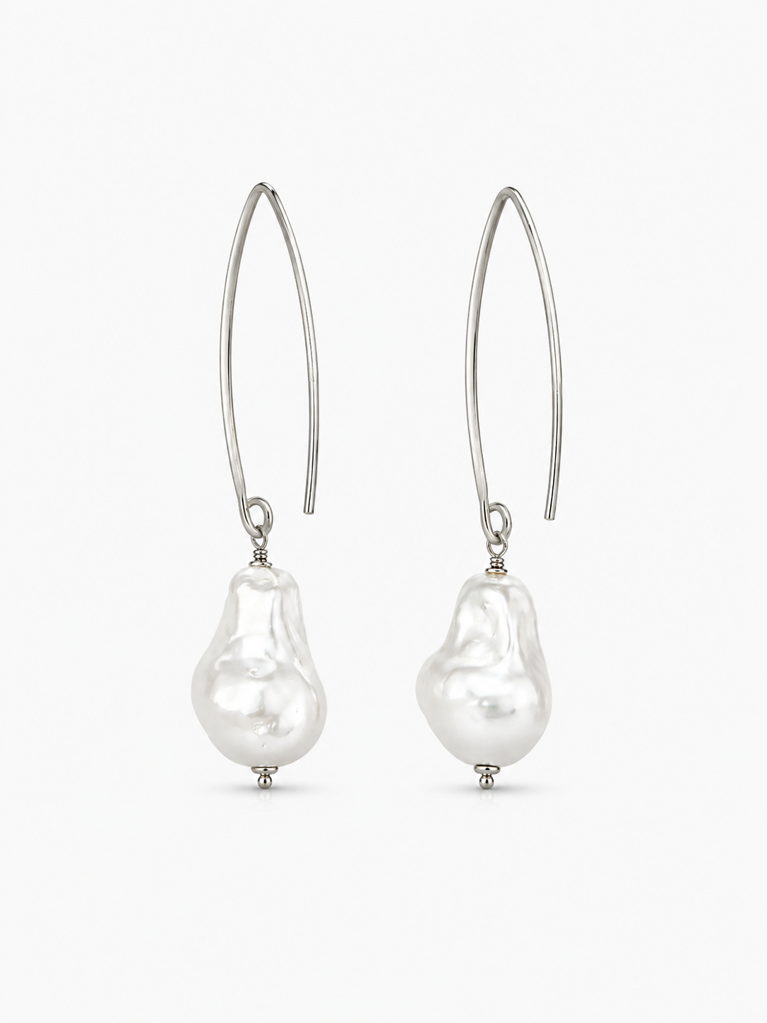 Brass - Silver Assymetric Earth S - Pearl White