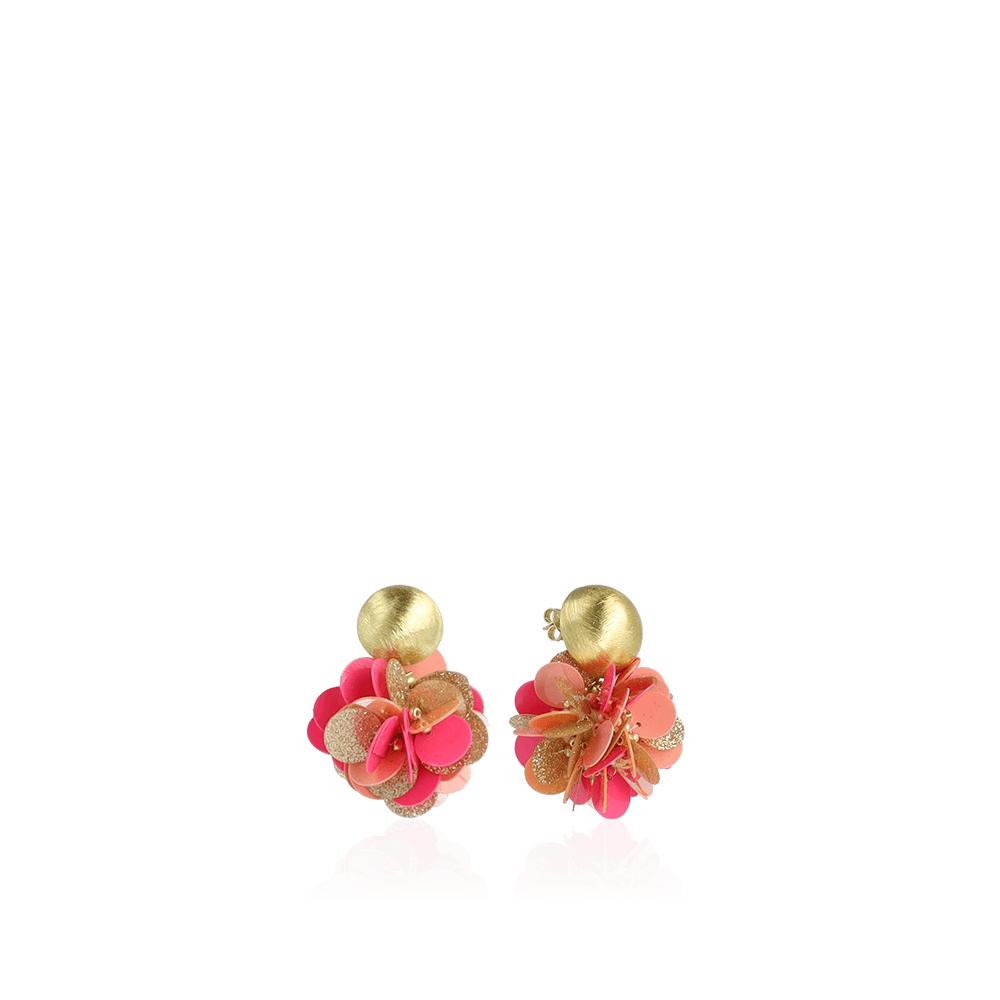 Sequin oorbellen Fuchsia Tangerine Laure Globe Mlott-theme.productDescriptionPage.SEO.byTheBrand