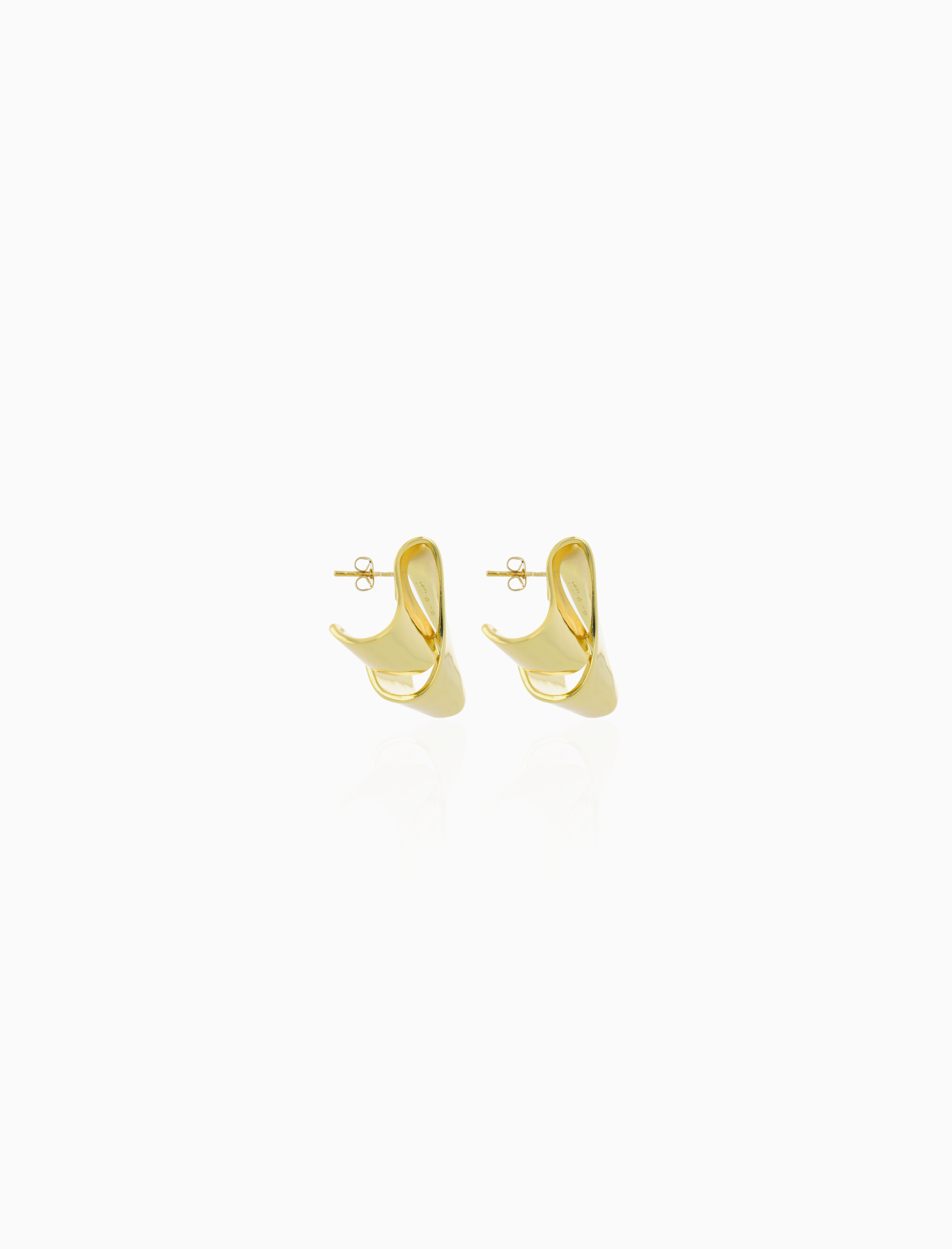 Gouden Oorbellen Kyra Wave M