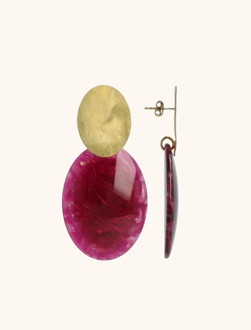 Bordeaux Earrings Celia Bugle