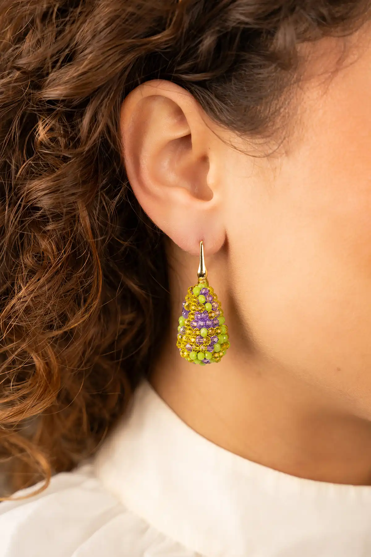 Lime Purple Mix Oorbellen Amy Cone Slott-theme.productDescriptionPage.SEO.byTheBrand