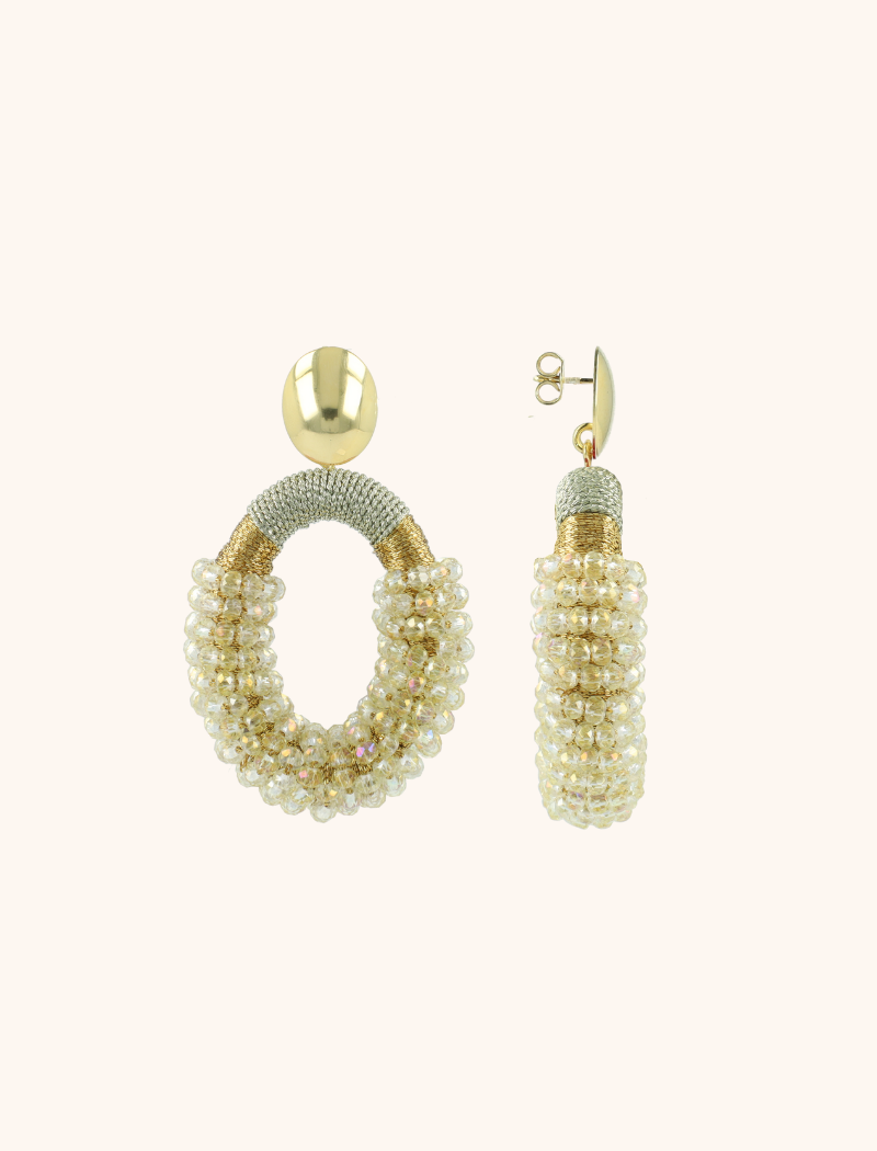 Ivory Earrings Yara Oval M