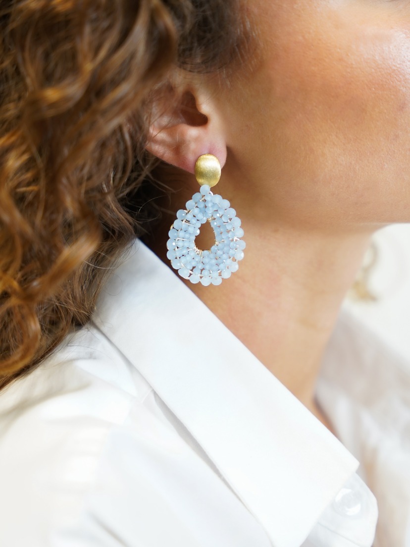 Baby Blue Earrings Babs Open Drop S