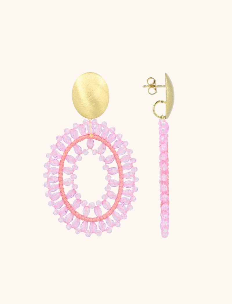 Lila oorbellen Noa ovaal Llott-theme.productDescriptionPage.SEO.byTheBrand