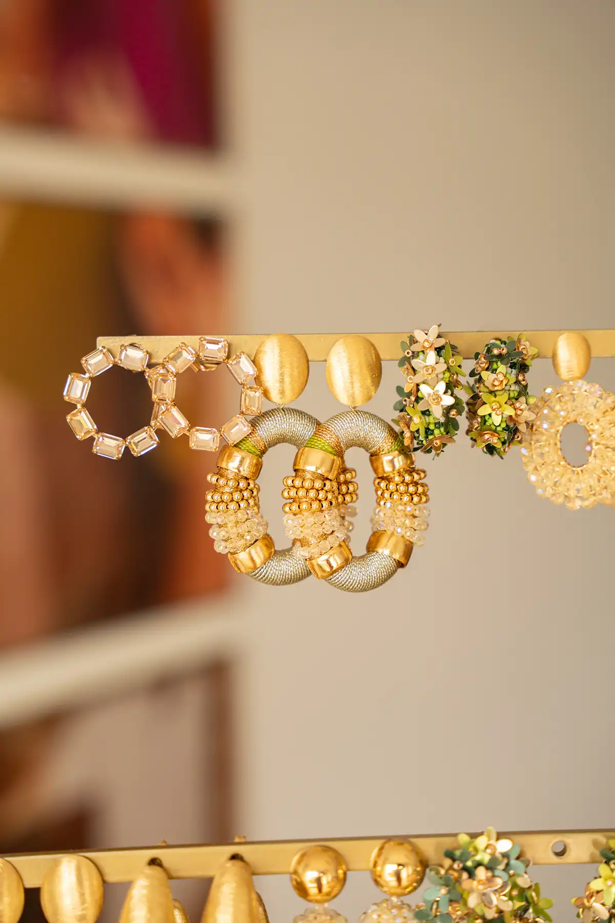 Schatten Ohrringen Rund