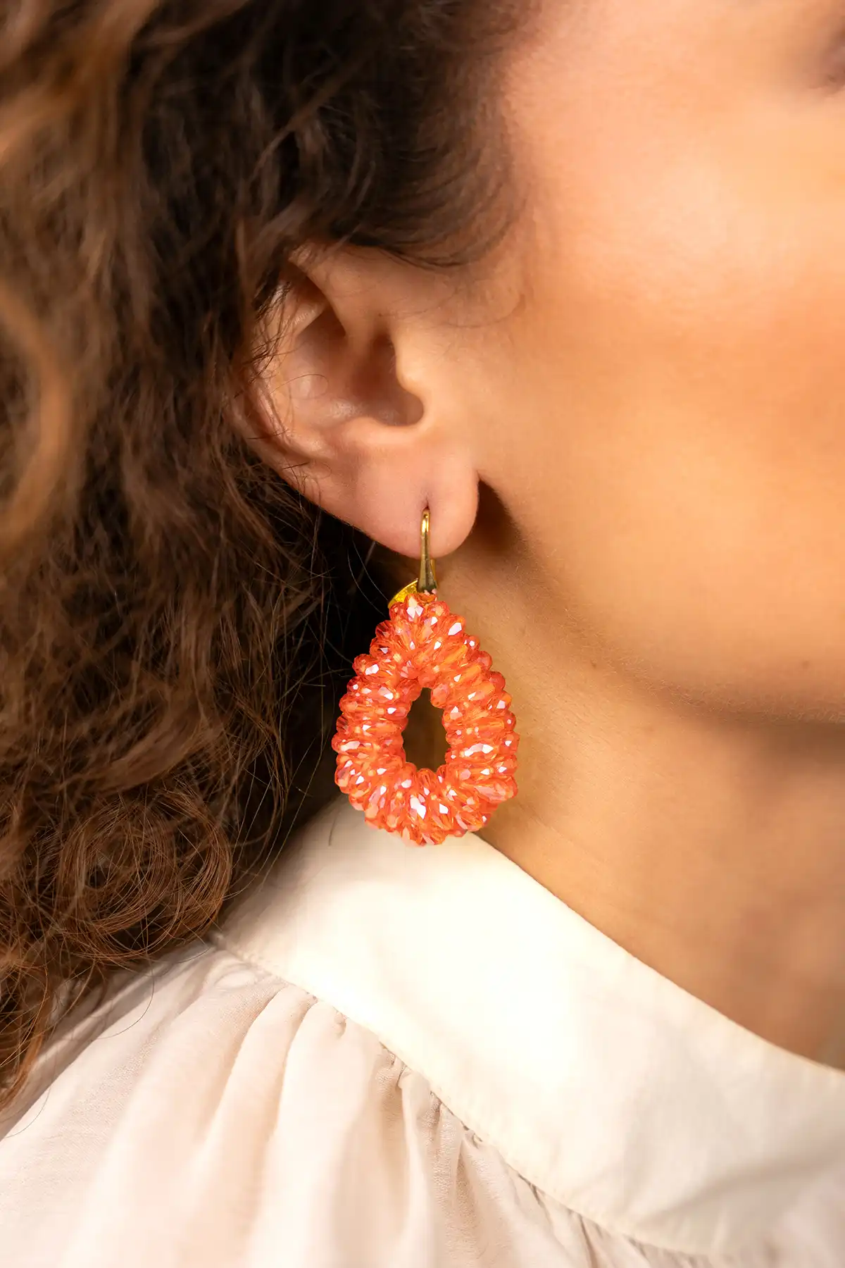 Orange earrings Anne Drop S marquis lionlott-theme.productDescriptionPage.SEO.byTheBrand