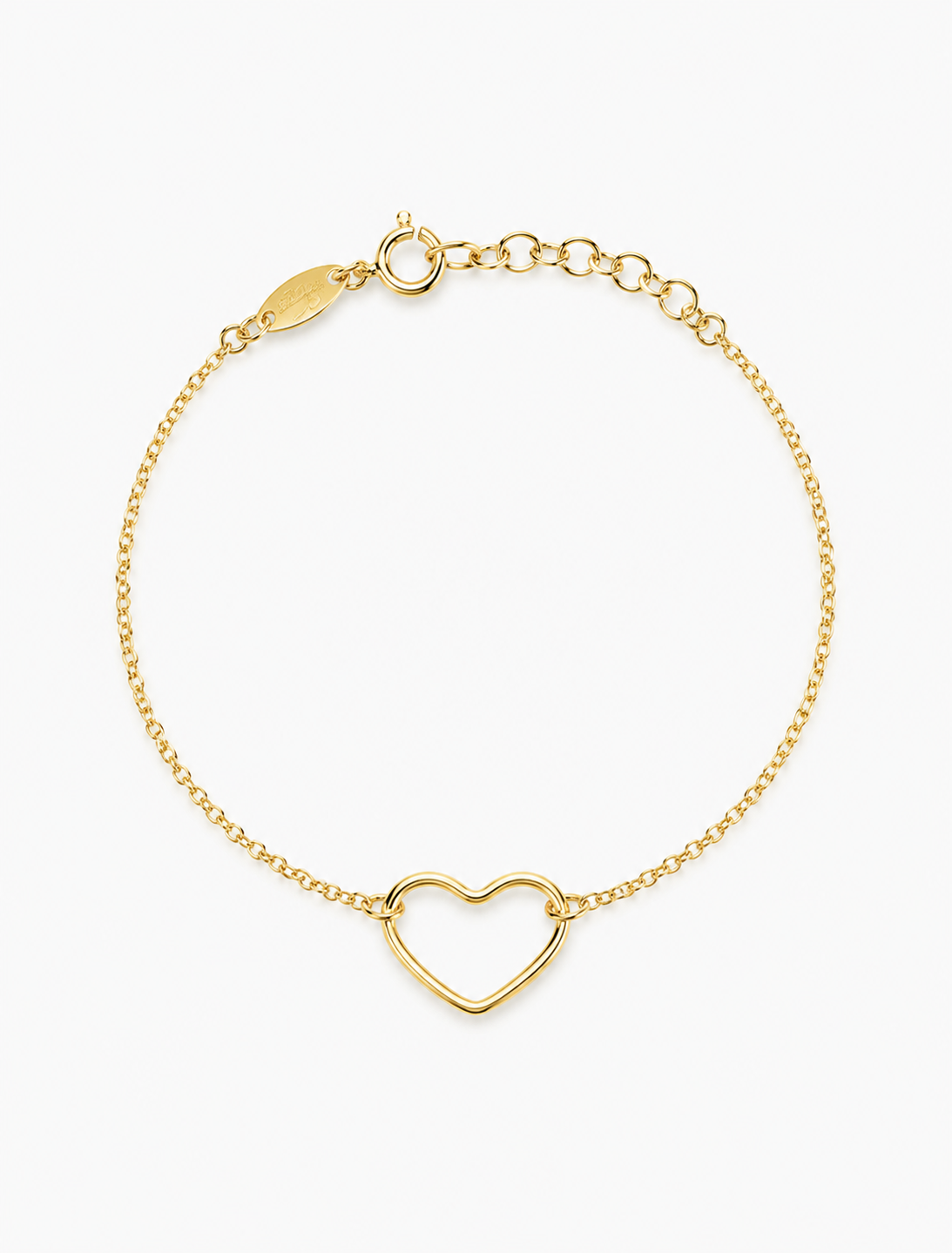 Symbool armband open hart