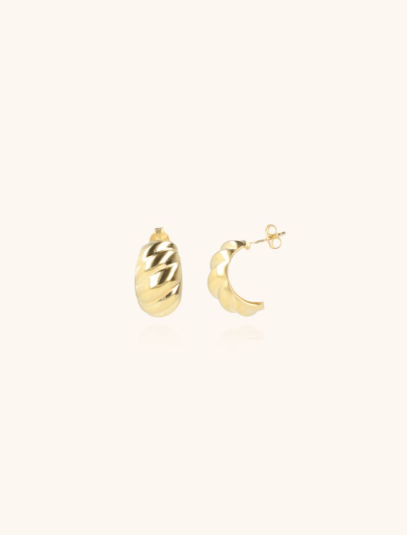 Classic Earrings Plug Croissant