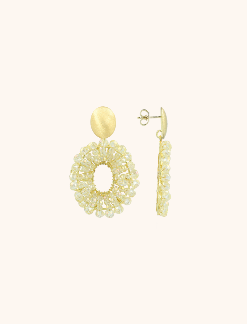 Ivory Earrings Mia Oval S