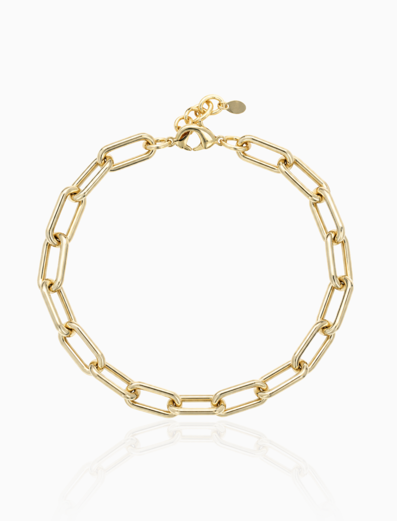 Cyris - CLA Bracelet Paperclip M - Soft Gold