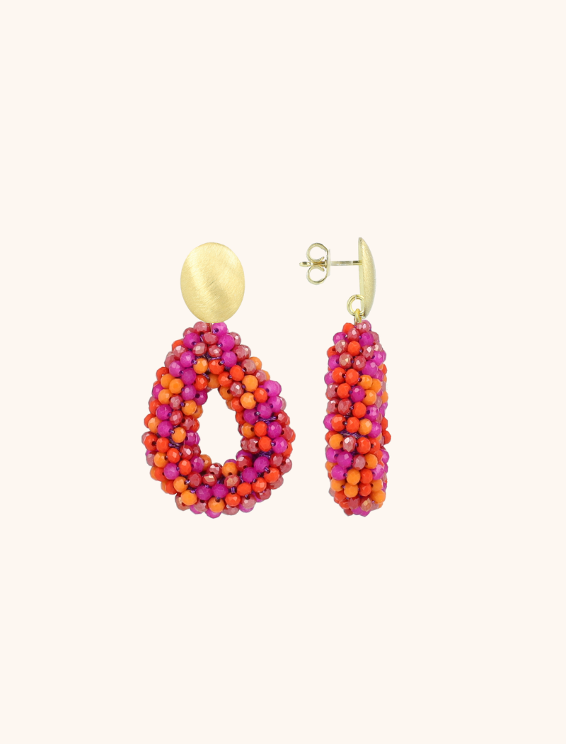 Fuchsia Oorbellen Berry Drop S