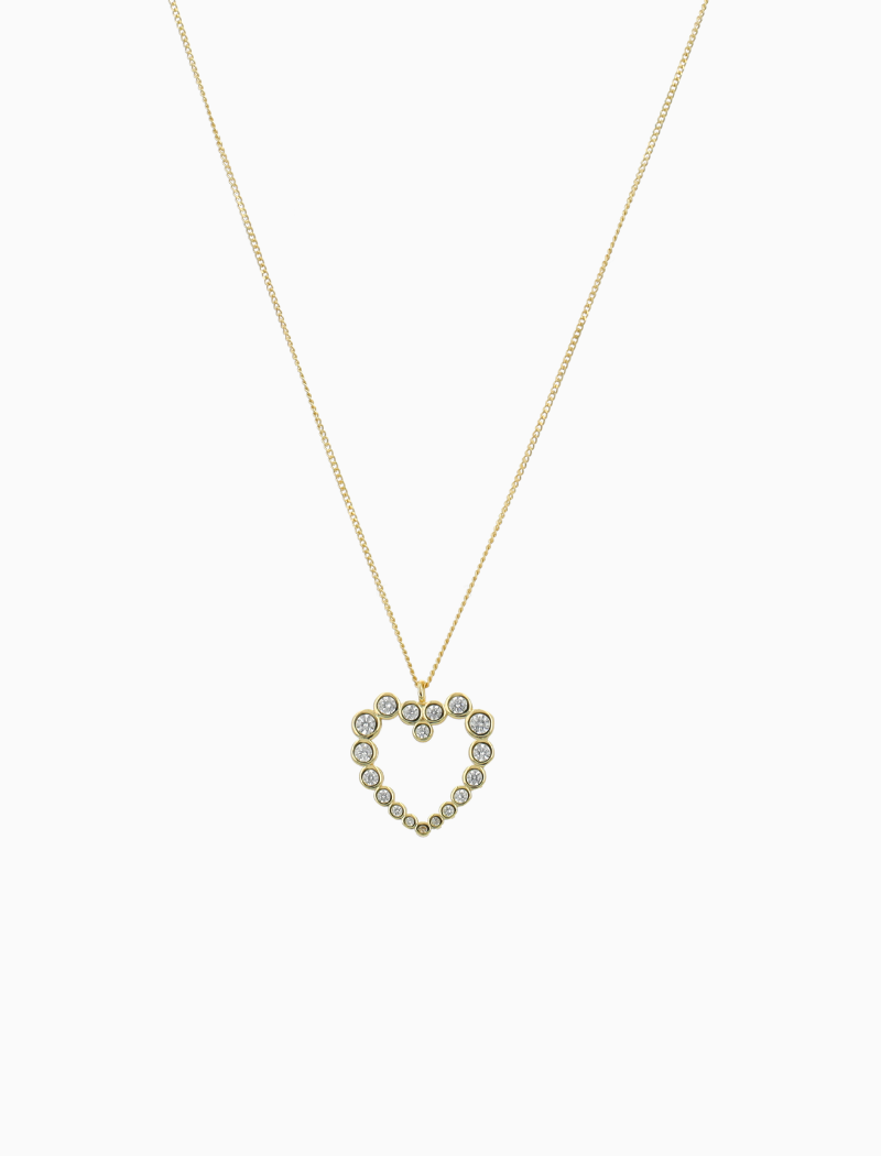 Gouden ketting met hart Julliet