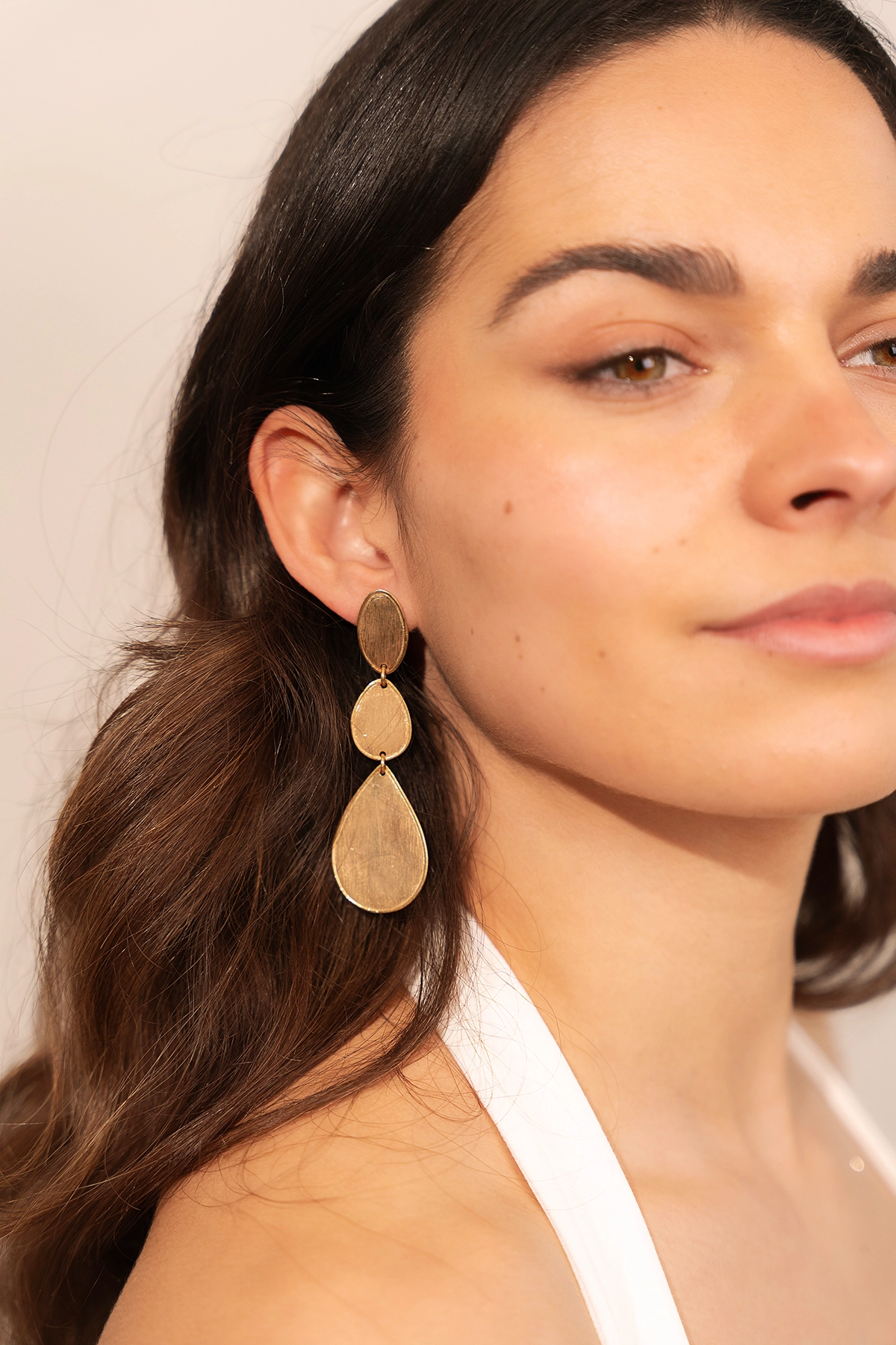 Classic Oorbellen Cheyenne Stone Shape Drop Triple