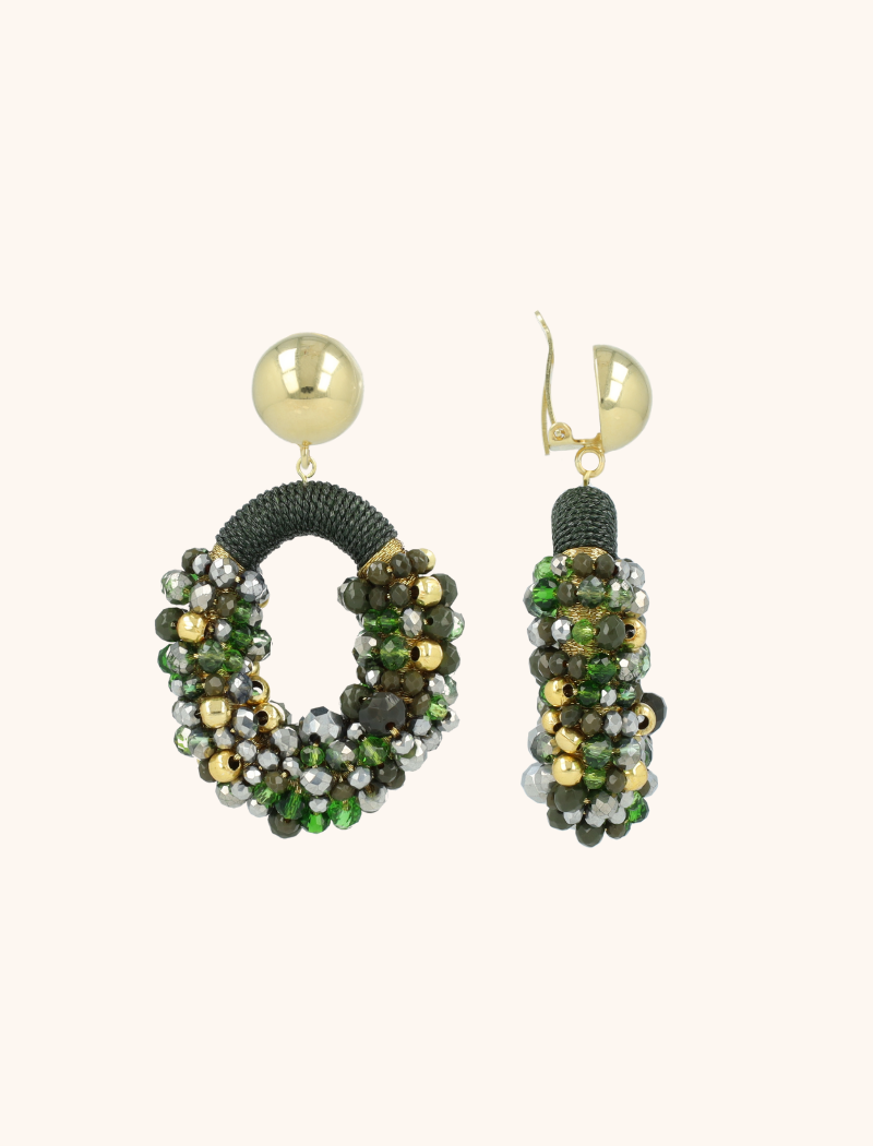Groene Oorbellen Opheilia Combi Ovaal Mlott-theme.productDescriptionPage.SEO.byTheBrand