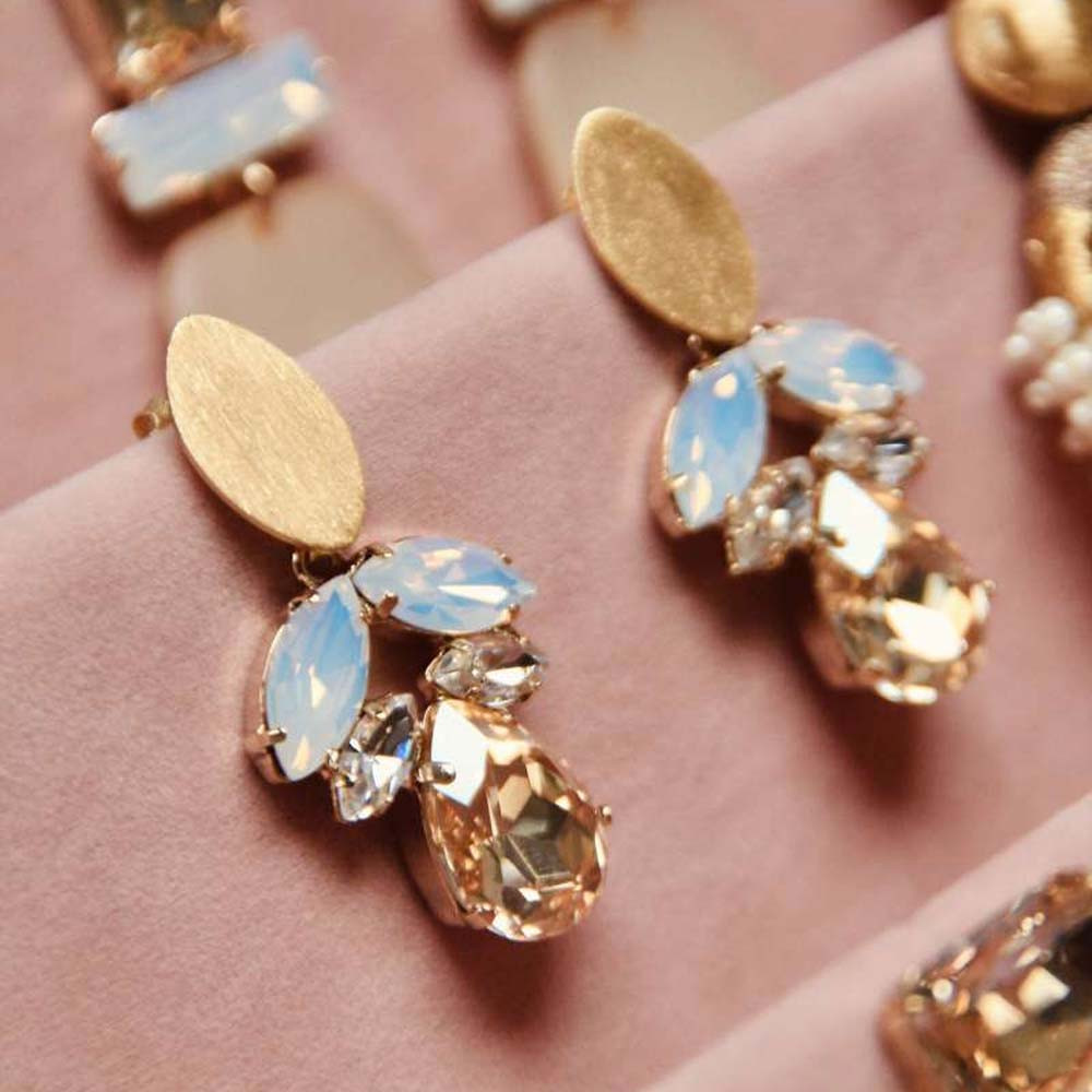 Joni Strass en shadow earrings 