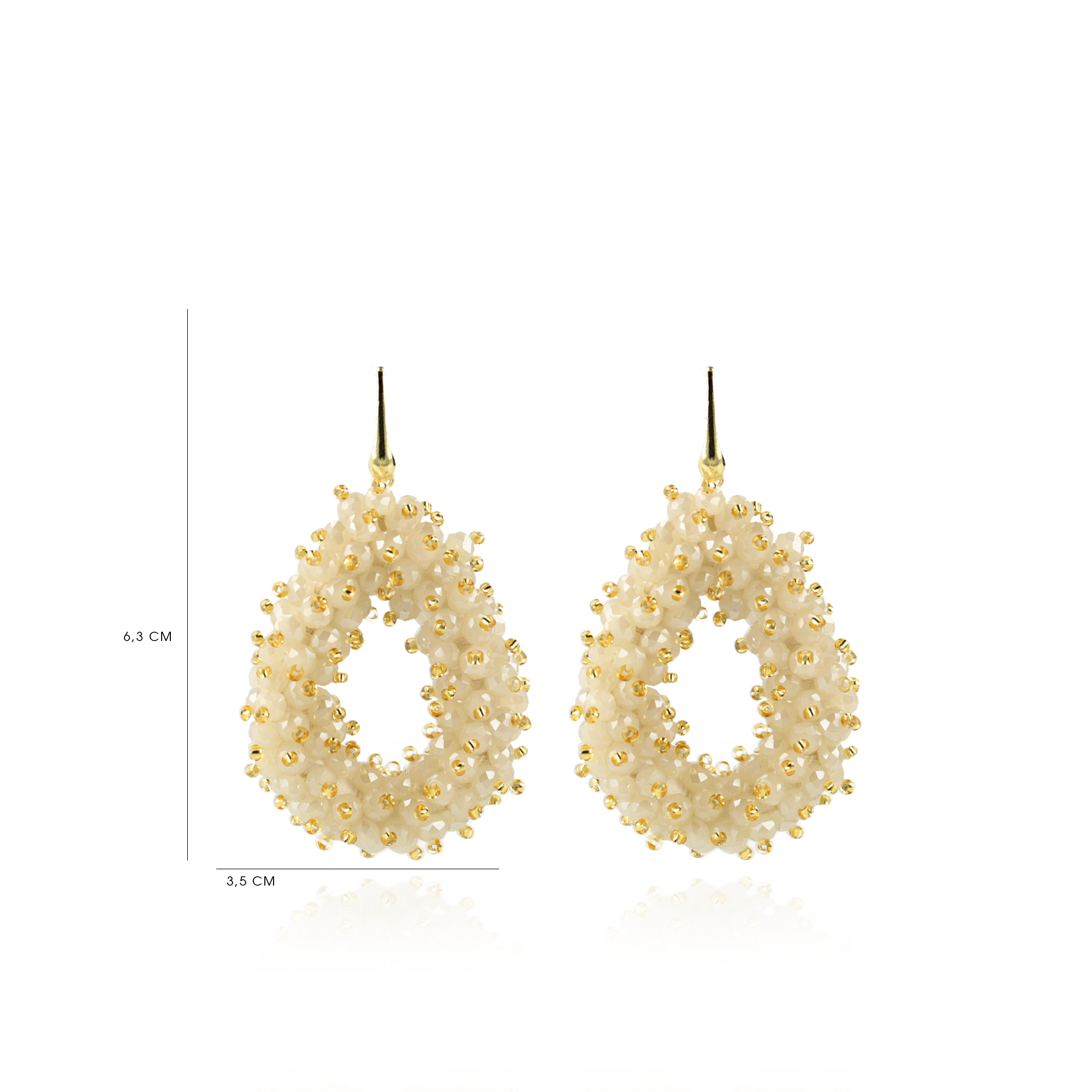 Nude Oorbellen Louise Double Stones Drop Llott-theme.productDescriptionPage.SEO.byTheBrand