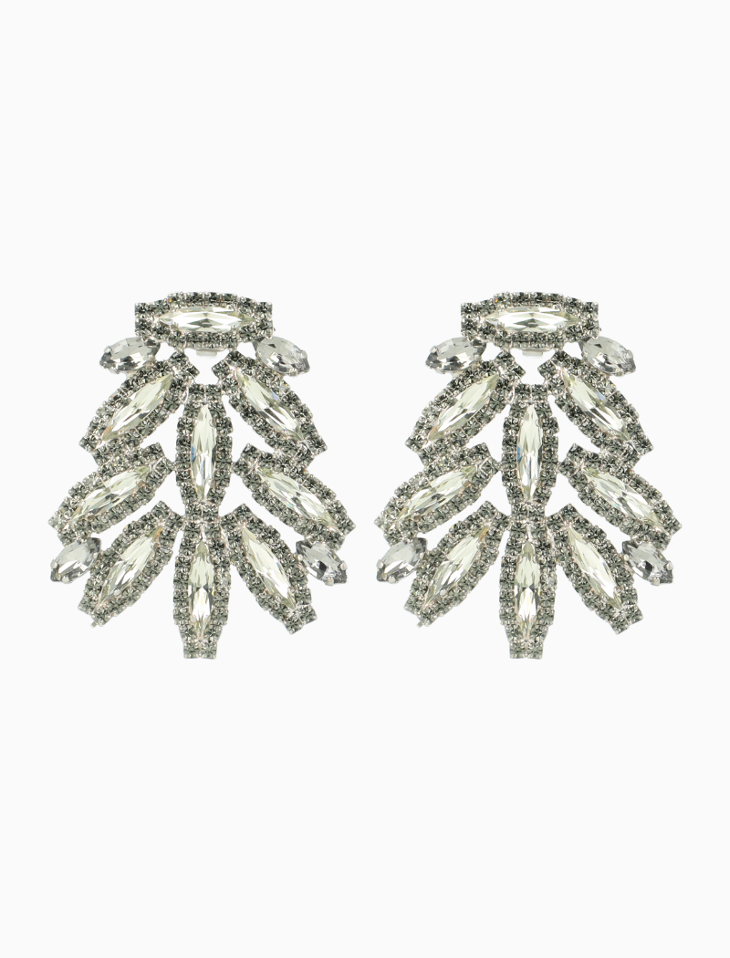 Jonne Oorbellen Marquise Sparkle L Zwarte Diamant