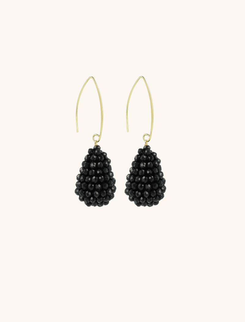 Zwarte Oorbellen Amy Cone XS