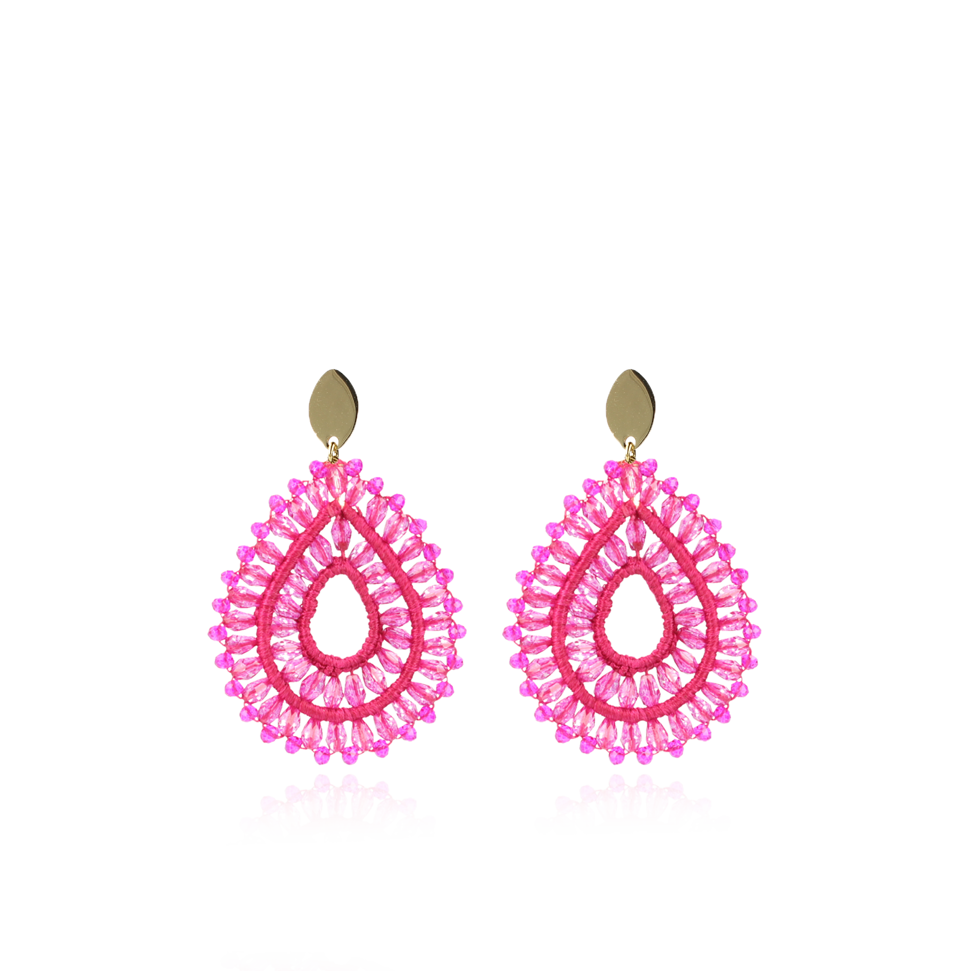 Fuchsia Oorbellen Silk Drop Double Crystallott-theme.productDescriptionPage.SEO.byTheBrand