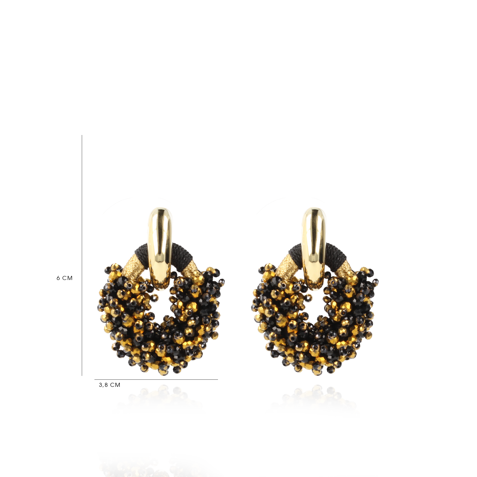 Goudkleurige Oorbellen Eve Combi Oval M Tonallott-theme.productDescriptionPage.SEO.byTheBrand