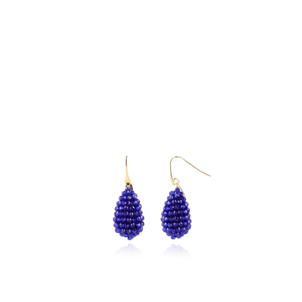 Royal Blue Earrings Amy Glassberry Cone XS