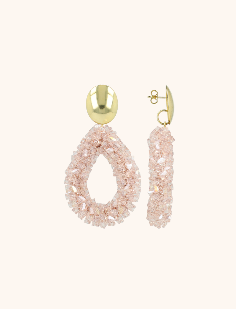 Crystal Pink Oorbellen Marieke Drop L. Rawlott-theme.productDescriptionPage.SEO.byTheBrand